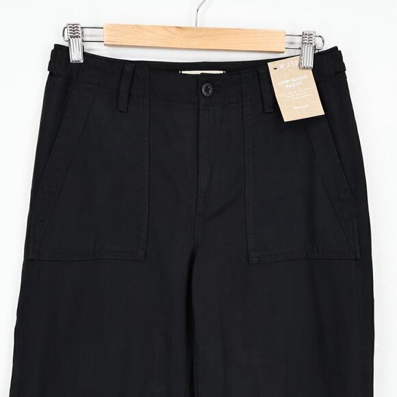 Madewell Petite Low-Slung Baggy Utility Pants Black Size 25P NWT - Picture 3 of 8